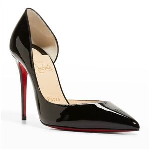 BRAND NEW WITH TAGS! Iriza Patent Christian Louboutin Pumps 100mm Size 6.5 Black